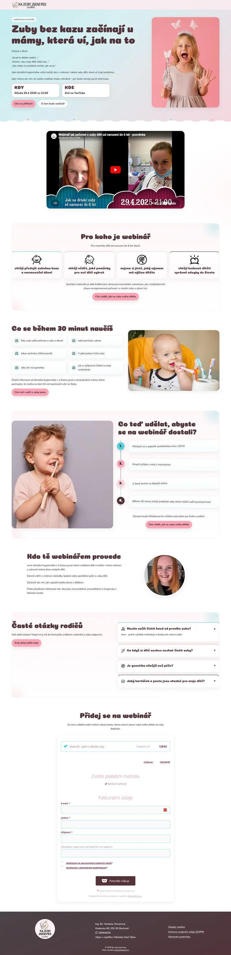 Ukázka webu deti.nazubyjsempes.cz