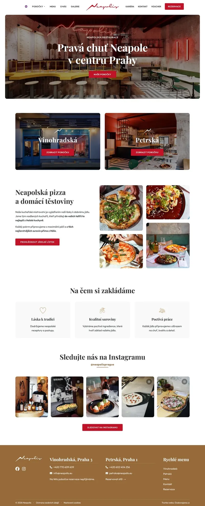 Ukázka webu Neapolis