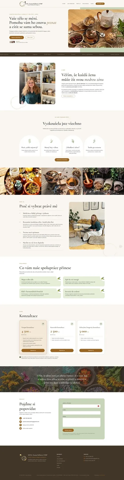 Ukázka webu Zuzana Račková